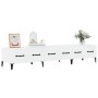 TV-Ständer aus weißem glänzendem Sperrholz 150x34,5x30 cm von vidaXL, TV-Möbel - Ref: Foro24-812651, Preis: 94,11 €, Rabatt: %