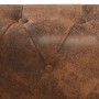 Sofá esquinero Chesterfield de 5 plazas de piel sintética marrón by , Sofas - Ref: Foro24-287914, Price: 913,19 €, Discount: %