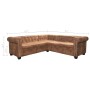 Sofá esquinero Chesterfield de 5 plazas de piel sintética marrón by , Sofas - Ref: Foro24-287914, Price: 913,19 €, Discount: %