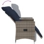 Sofá de jardín reclinable de 2 plazas con Mesa de ratán sintético gris | Foro24.es | Tu tienda online para hogar, jardín y más Foro24.es