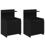 Mesitas de noche 2 unidades con 2 cajones negras 40x36,5x62 cm | Foro24.es | Tu tienda online para hogar, jardín y más Foro24.es