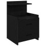 Mesitas de noche 2 unidades con 2 cajones negras 40x36,5x62 cm | Foro24.es | Tu tienda online para hogar, jardín y más Foro24.es