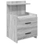 Mesilla de noche con 2 cajones gris Sonoma 40x36,5x62 cm | Foro24.es | Tu tienda online para hogar, jardín y más Foro24.es