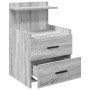 Mesilla de noche con 2 cajones gris Sonoma 40x36,5x62 cm | Foro24.es | Tu tienda online para hogar, jardín y más Foro24.es