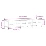 Mueble de TV madera contrachapada blanco brillo 150x34,5x30 cm de vidaXL, Muebles TV - Ref: Foro24-812651, Precio: 94,66 €, D...