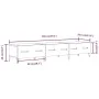 TV-Ständer aus weißem glänzendem Sperrholz 150x34,5x30 cm von vidaXL, TV-Möbel - Ref: Foro24-812651, Preis: 92,94 €, Rabatt: %