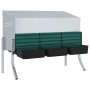 Nido para gallinas con 3 compartimentos y patas de acero galvanizado by , Cages and habitats for small animals - Ref: Foro24-...