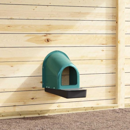 Nidos para gallinas (4 unidades, montaje en pared, plástico verde oscuro) von , Käfige und Lebensräume für Kleintiere - Ref: ...