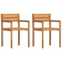 Sillas de jardín 2 unidades 50x53x80 cm Madera maciza Acacia