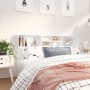 Mueble cabecero blanco 180x19x103,5 cm de vidaXL, Cabeceros y pies de cama - Ref: Foro24-811880, Precio: 72,15 €, Descuento: %