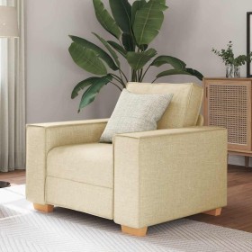 Sofá Sillón Tela Crema 60 cm de , Sofás - Ref: Foro24-4104967, Precio: 159,85 €