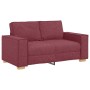 Sofá de 2 plazas  de tela color rojo vino, 120 cm | Foro24.es | Tu tienda online para hogar, jardín y más Foro24.es
