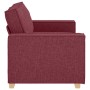 Sofá de 2 plazas  de tela color rojo vino, 120 cm | Foro24.es | Tu tienda online para hogar, jardín y más Foro24.es