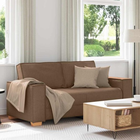 Sofá de 2 plazas  de tela marrón, 140 cm | Foro24.es | Tu tienda online para hogar, jardín y más Foro24.es