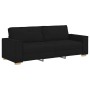 Sofá de 3 plazas  de tela negra, 180 cm | Foro24.es | Tu tienda online para hogar, jardín y más Foro24.es