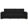 Sofá de 3 plazas  de tela negra, 180 cm | Foro24.es | Tu tienda online para hogar, jardín y más Foro24.es
