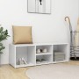 Banco zapatero de madera contrachapada blanco 105x35x35 cm by , Shoe racks and shoe organizers - Ref: Foro24-804463, Price: 5...