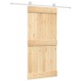 Puerta corredera con herrajes madera maciza de pino 95x210 cm de , Puertas - Ref: Foro24-3203108, Precio: 191,05 €, Descuento: %