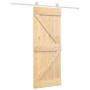 Puerta corredera con herrajes madera maciza de pino 80x210 cm von , Türen - Ref: Foro24-3203101, Preis: 191,64 €, Rabatt: %