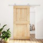 Puerta corredera con herrajes madera maciza de pino 100x210 cm von , Türen - Ref: Foro24-3203115, Preis: 225,93 €, Rabatt: %