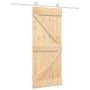Puerta corredera con herrajes madera maciza de pino 85x210 cm by , Doors - Ref: Foro24-3203099, Price: 184,72 €, Discount: %