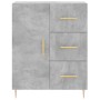 Aparador alto madera contrachapada gris hormigón 69,5x34x180 cm | Foro24.es | Tu tienda online para hogar, jardín y más Foro24.es