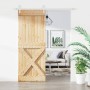 Puerta corredera con herrajes madera maciza de pino 80x210 cm von , Türen - Ref: Foro24-3203224, Preis: 185,75 €, Rabatt: %