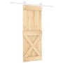 Puerta corredera con herrajes madera maciza de pino 80x210 cm von , Türen - Ref: Foro24-3203224, Preis: 185,75 €, Rabatt: %