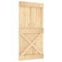 Puerta corredera con herrajes madera maciza de pino 100x210 cm | Foro24.es | Tu tienda online para hogar, jardín y más Foro24.es