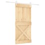 Puerta corredera con herrajes madera maciza de pino 95x210 cm von , Türen - Ref: Foro24-3203270, Preis: 230,65 €, Rabatt: %