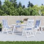 Cojines silla respaldo alto 4 uds tela Oxford rayas azul blanco | Foro24.es | Tu tienda online para hogar, jardín y más Foro24.es