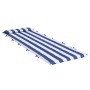 Cojín de tumbona tela Oxford a rayas azul y blanco 180x60x4 cm | Foro24.es | Tu tienda online para hogar, jardín y más Foro24.es