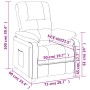 Sillón reclinable de tela gris oscuro von , Sessel - Ref: Foro24-289663, Preis: 184,40 €, Rabatt: %