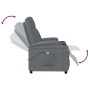 Sillón de masaje de cuero sintético gris antracita | Foro24.es | Tu tienda online para hogar, jardín y más Foro24.es