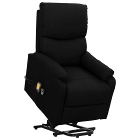 Sillón de masaje elevable tela negro