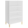 Aparador de madera contrachapada blanco 57x35x90 cm de , Aparadores - Ref: Foro24-806121, Precio: 58,82 €, Descuento: %