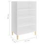 Aparador de madera contrachapada blanco 57x35x90 cm de , Aparadores - Ref: Foro24-806121, Precio: 58,82 €, Descuento: %