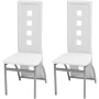 Sillas de comedor 2 unidades cuero sintético blanco | Foro24.es | Tu tienda online para hogar, jardín y más Foro24.es