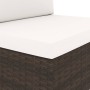 Sofá seccional de 2 plazas de ratán sintético marrón de , Sofás modulares de exterior - Ref: Foro24-49514, Precio: 232,77 €, ...