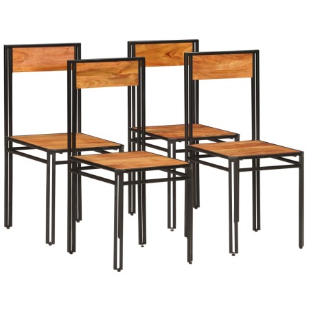Sillas de comedor 4 unidades madera maciza de acacia | Foro24.es | Tu tienda online para hogar, jardín y más Foro24.es