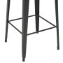 Conjunto de mesa alta y taburetes 3 piezas acero negro de , muebles para cocinas y comedores - Ref: Foro24-276846, Precio: 29...