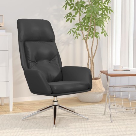 Sillón de relax de cuero auténtico negro by , Armchairs - Ref: Foro24-341285, Price: 168,42 €, Discount: %