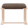 Reposapiés de tela marrón oscuro 51x41x40 cm de , Otomanas - Ref: Foro24-351067, Precio: 58,96 €, Descuento: %