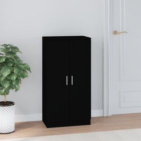 Mueble zapatero madera contrachapada negro 55x35x108 cm by , Shoe racks and shoe organizers - Ref: Foro24-342665, Price: 128,...
