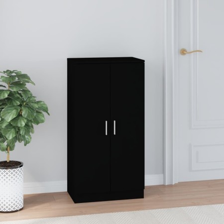 Mueble zapatero madera contrachapada negro 55x35x108 cm by , Shoe racks and shoe organizers - Ref: Foro24-342665, Price: 128,...