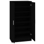 Mueble zapatero madera contrachapada negro 55x35x108 cm by , Shoe racks and shoe organizers - Ref: Foro24-342665, Price: 128,...