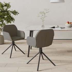 Sillas de comedor giratorias 2 unidades