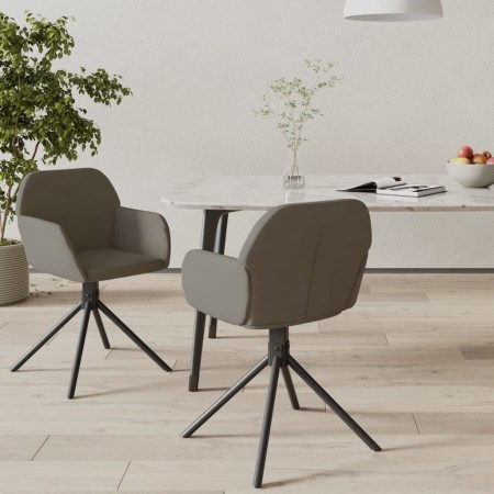 Sillas de comedor giratorias 2 unidades terciopelo gris oscuro | Foro24.es | Tu tienda online para hogar, jardín y más Foro24.es