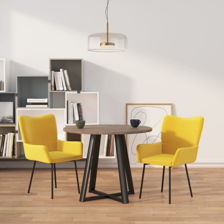 Sillas de comedor 2 unidades terciopelo amarillo | Foro24.es | Tu tienda online para hogar, jardín y más Foro24.es