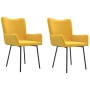 Sillas de comedor 2 unidades terciopelo amarillo | Foro24.es | Tu tienda online para hogar, jardín y más Foro24.es